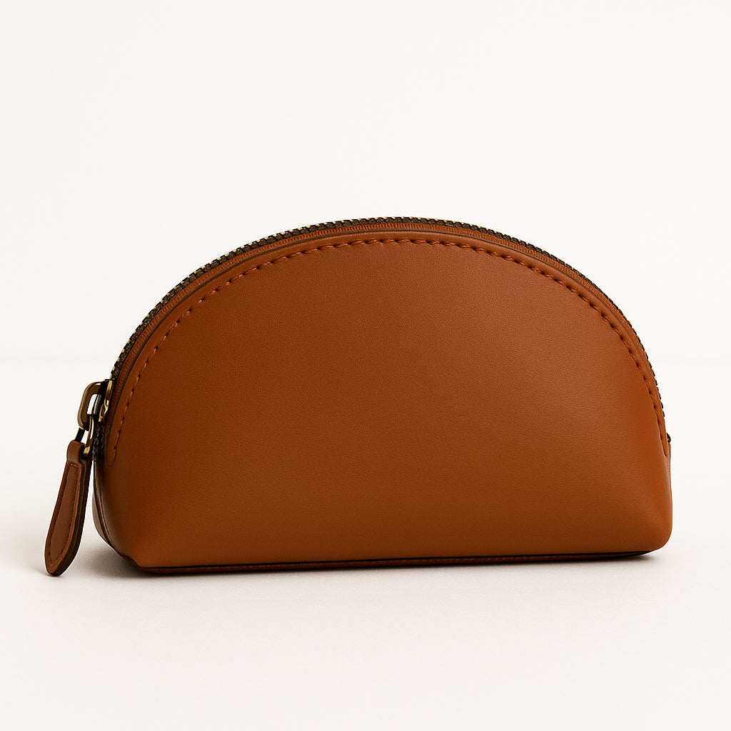 Full-Grain Leather Cosmetic Bag
