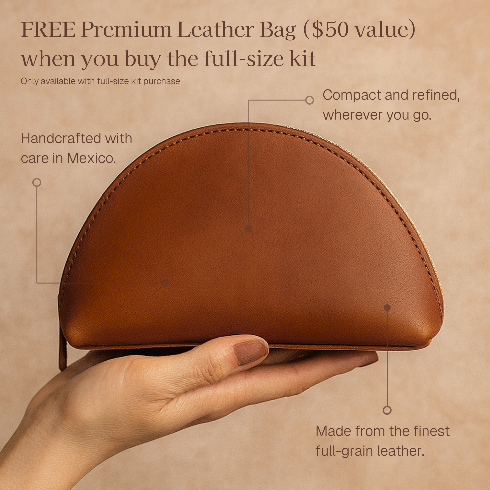 Radiance Plan Discovery Kit + Leather Cosmetic Bag